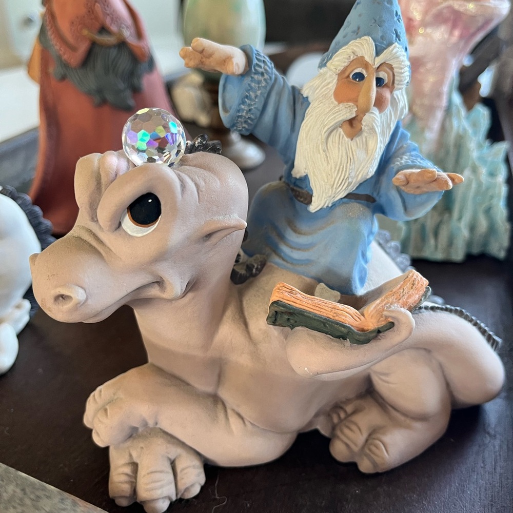 Set of Krystonia made in England. 6 figures with book.